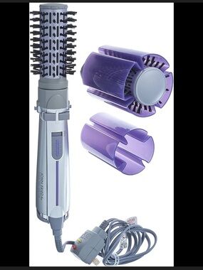 John Frieda Hot Air Brush in Lavender and Silver